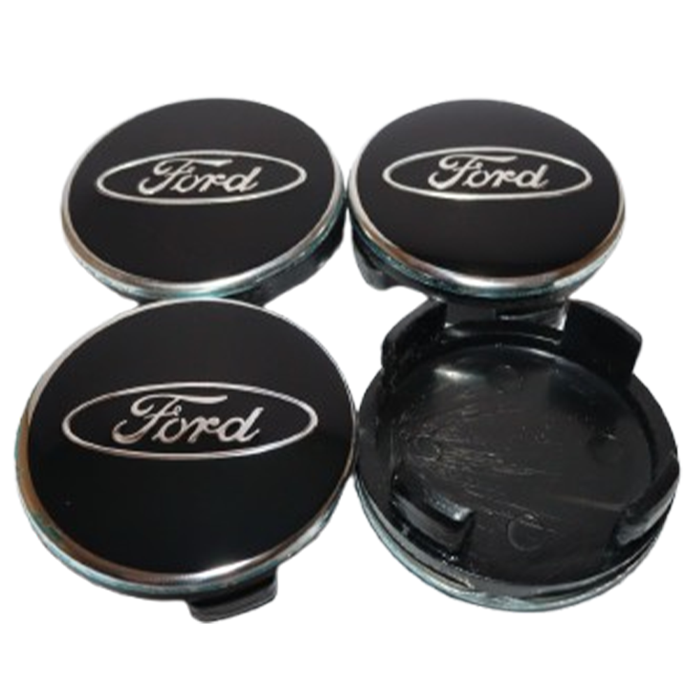 Ford Jant Göbeği Siyah 54x51mm (4 Adet)