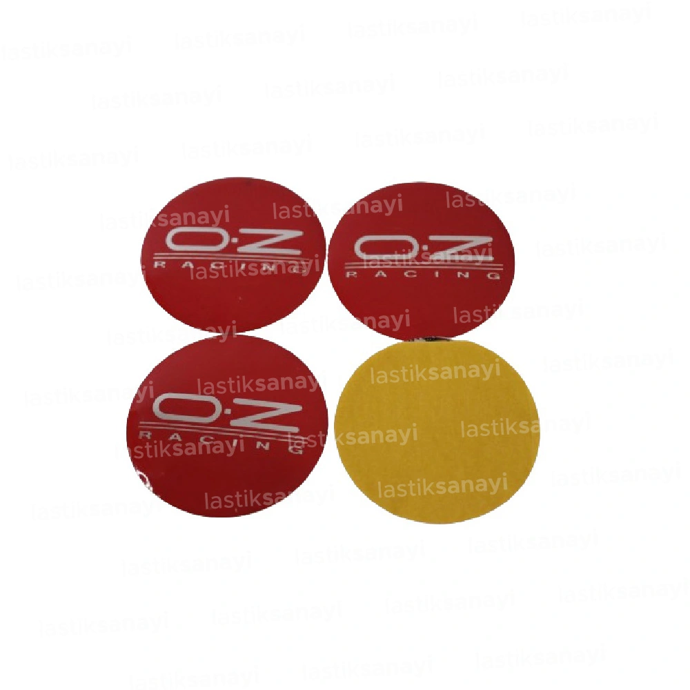 O.Z  Racing Jant Göbeği Stickerı 56 mm. - Kırmızı