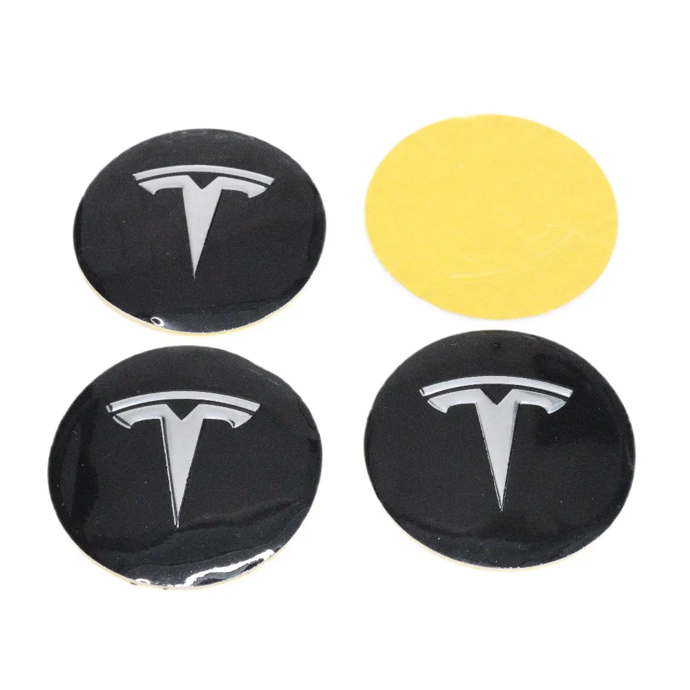Tesla Jant Göbeği Sticker - 56 mm.