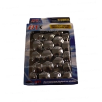 17 mm. Gri Bijon Somunu Kapağı (20 Adet)