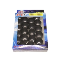 17 mm. Siyah Bijon Somunu Kapağı (20 Adet)