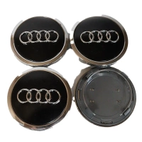 Audi Jant Göbek Kapağı Siyah 70x56mm