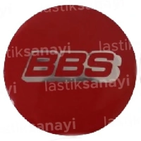Bbs Jant Göbeği Stickerı 56 mm. Kırmızı (4 Adet)
