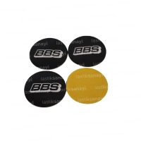 Bbs Jant Göbeği Stickerı 56 mm. Siyah (4 Adet)
