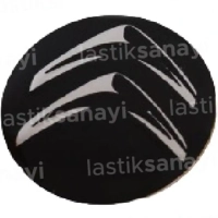 Citröen Jant Göbeği Stickerı 56 mm. Siyah (4 Adet)