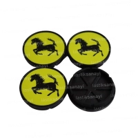 Ferrari Çelik Jant Göbeği 54x49 mm. (4 Adet)