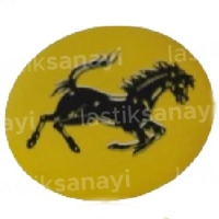 Ferrari Jant Göbeği Stickerı 56 mm. (4 Adet)