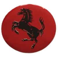 Ferrari Kırmızı Jant Göbeği Logosu 56 mm. (4 Adet)