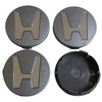 Honda Gri Gümüş Renk Jant Göbeği Kapağı 58x55 mm. (4 Adet)