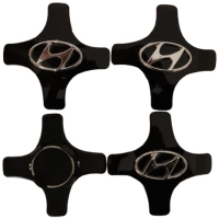 Hyundai Jant Göbeği 44 mm. Siyah (4 Adet)