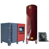 İnvertörlü Vidalı Kompresör Kurutuculu 8 Bar 15 Kw 500 Lt Dikey Tank