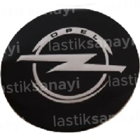 Opel Jant Göbeği Stickerı 56 mm. (4 Adet)