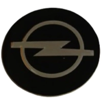 Opel Siyah Yazısız Jant Göbeği Sticker 56 mm. (4 Adet)
