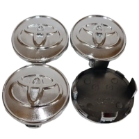 Parlak Metalik Toyota Jant Göbek Kapağı 62x60mm