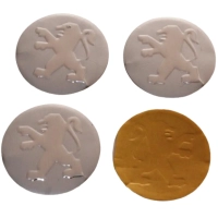 Peugeot Gri Jant Göbeği Logosu 56 mm. (4 Adet)