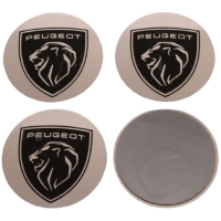Peugeot Yeni Jant Göbeği Logosu (Metal) 56 mm. (4 Adet)
