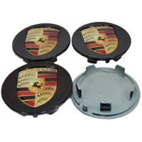 Porche Siyah Jant Göbek Kapağı 72x61mm
