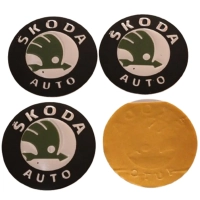 Skoda Jant Göbeği Logosu 56 mm. (4 Adet)