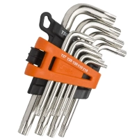 Torx L Anahtar Takımı - Kısa Mıknatıslı 9 Parça Retta RAT6009