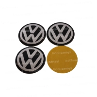 Volkswagen Jant Göbeği Stickerı 56 mm. (4 Adet)