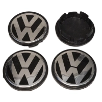 Volkswagen Metal Geçme Logolu Jant Göbeği 67 x 56 mm.  (4 Adet)