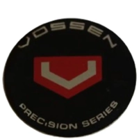 Vossen Siyah Logo Jant Göbeği Sticker 56 mm. (4 Adet)
